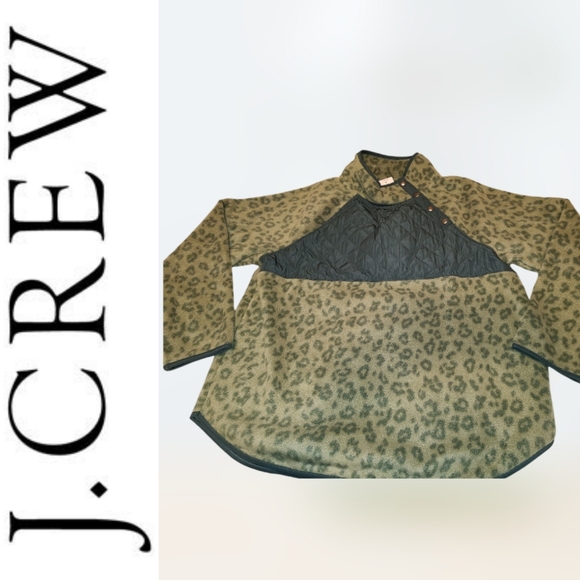 J. Crew Quilted Button Neck Sherpa Tunic | Size 3X - Picture 1 of 8